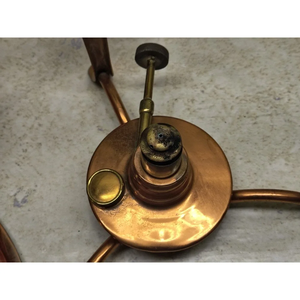 VINTAGE 5 PIECE COPPER‎ & BRASS CHAFING POT, S&S Co  sternau & Co new york
